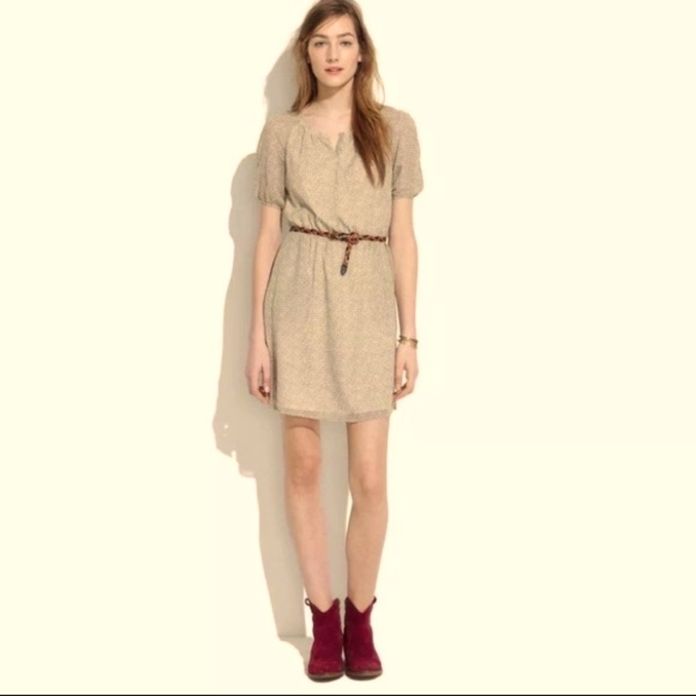 Madewell Diamond Duo Silk Dress
